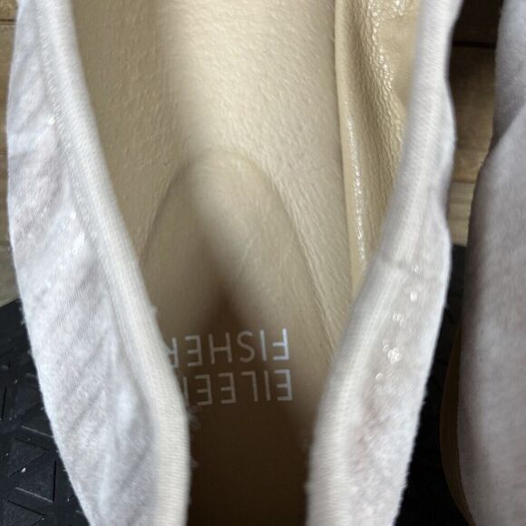 Women's Size 6 Eileen Fisher Notion Leather Ballet Flat Gray Slip On NWOB - Picture 7 of 10